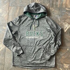 Milwaukee Bucks fleece lined Warm Up Hoodie NBA Size XL